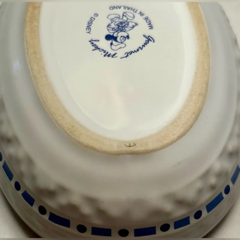 Disney White and Blue Ceramic Spoon Rest